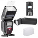 Neewer nw570 Master Slave Wireless Flash Speedlite mit integriertem 2,4 G Blitzauslöser System für Nikon Kameras wie D7200 D7100 D5200 D5100 D5000 D3000 D3100 D700 D600 D90 D80 D70-09